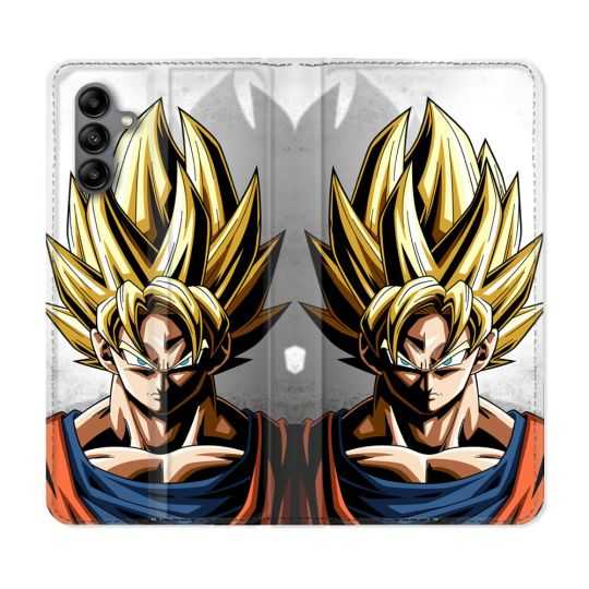Housse cuir portefeuille Pour Samsung Galaxy A04S Manga Dragon Ball Sangoku Portrait