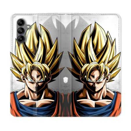 Housse cuir portefeuille Pour Samsung Galaxy A04S Manga Dragon Ball Sangoku Portrait