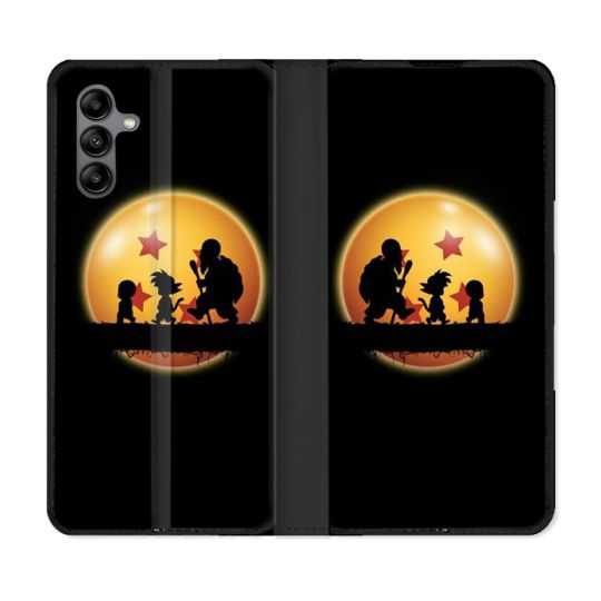 Housse cuir portefeuille Pour Samsung Galaxy A04S Manga Dragon Ball Vintage