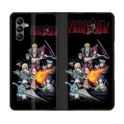 Housse cuir portefeuille Pour Samsung Galaxy A04S Manga Fairy Tail Logo Team