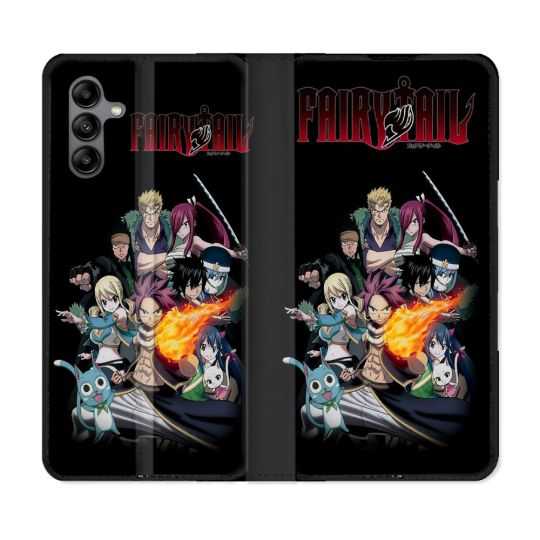 Housse cuir portefeuille Pour Samsung Galaxy A04S Manga Fairy Tail Logo Team