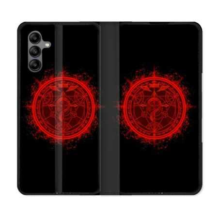 Housse cuir portefeuille Pour Samsung Galaxy A04S Manga Fullmetal Alchemist Logo