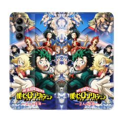 Housse cuir portefeuille Pour Samsung Galaxy A04S Manga My Hero Academia Affiche