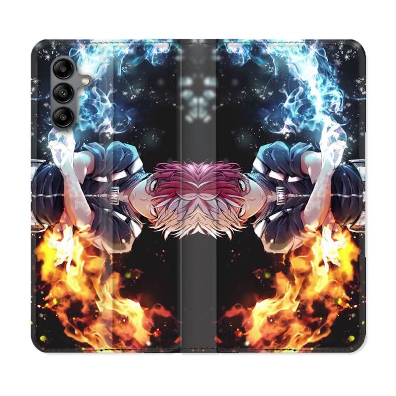 Housse cuir portefeuille Pour Samsung Galaxy A04S Manga My Hero Academia Shoto