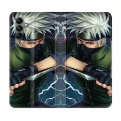 Housse cuir portefeuille Pour Samsung Galaxy A04S Manga Naruto Kakashi
