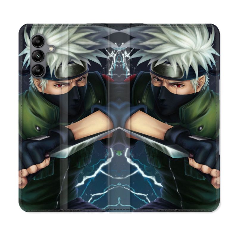Housse cuir portefeuille Pour Samsung Galaxy A04S Manga Naruto Kakashi