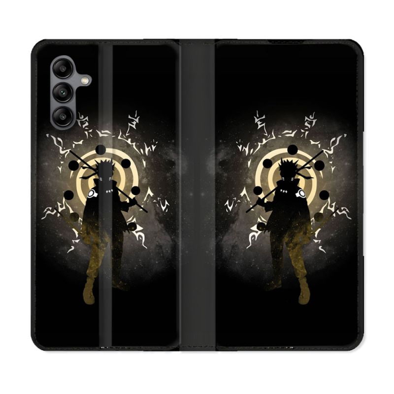 Housse cuir portefeuille Pour Samsung Galaxy A04S Manga Naruto Sage