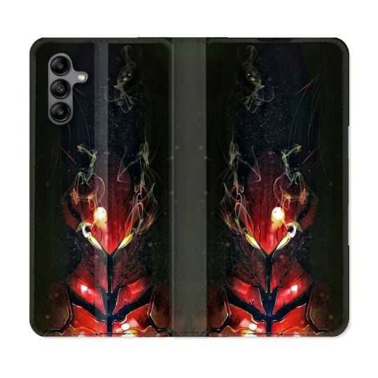 Housse cuir portefeuille Pour Samsung Galaxy A04S Manga Solo Leveling Igris
