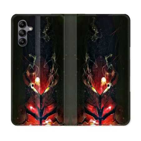 Housse cuir portefeuille Pour Samsung Galaxy A04S Manga Solo Leveling Igris