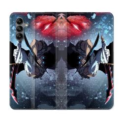 Housse cuir portefeuille Pour Samsung Galaxy A04S Manga Solo Leveling Sung Epee