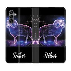 Housse cuir portefeuille Pour Samsung Galaxy A04S Signe Zodiaque 2 Bélier