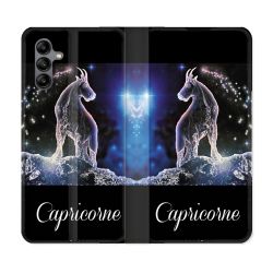 Housse cuir portefeuille Pour Samsung Galaxy A04S Signe Zodiaque 2 Capricorne