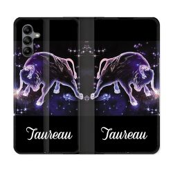 Housse cuir portefeuille Pour Samsung Galaxy A04S Signe Zodiaque 2 Taureau
