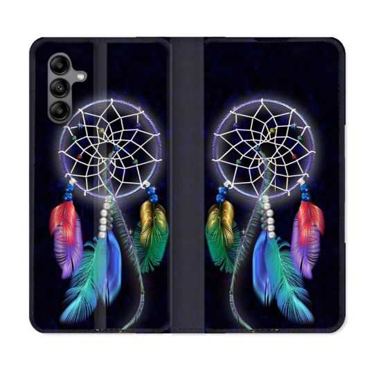 Housse cuir portefeuille Pour Samsung Galaxy A04S Zen Attrape Reve Multicolore