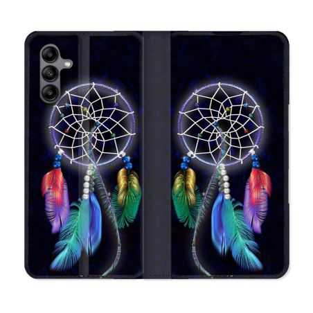 Housse cuir portefeuille Pour Samsung Galaxy A04S Zen Attrape Reve Multicolore