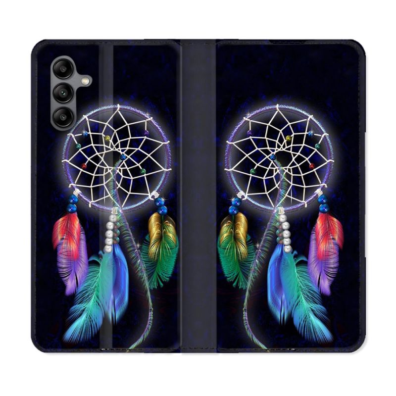 Housse cuir portefeuille Pour Samsung Galaxy A04S Zen Attrape Reve Multicolore