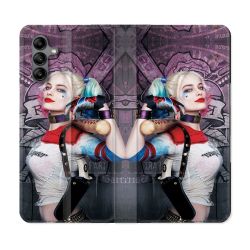 Housse cuir portefeuille Pour Samsung Galaxy A04S Harley Quinn Batte