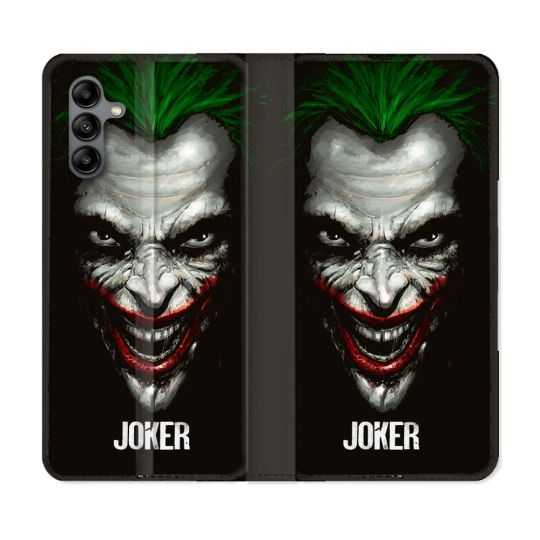Housse cuir portefeuille Pour Samsung Galaxy A04S Joker Noir