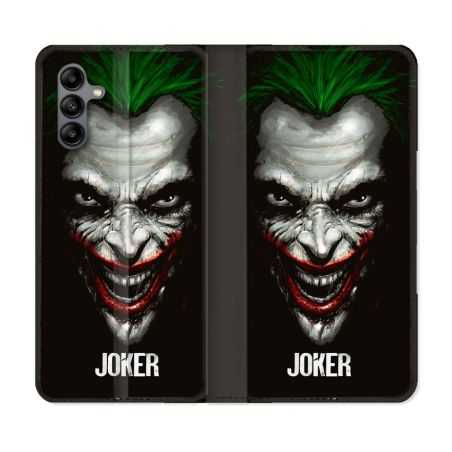 Housse cuir portefeuille Pour Samsung Galaxy A04S Joker Noir