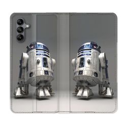 Housse cuir portefeuille Pour Samsung Galaxy A04S Star Wars - R2D2