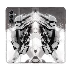 Housse cuir portefeuille Pour Samsung Galaxy A04S Star Wars - Trooper