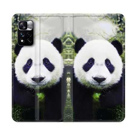 Housse cuir portefeuille Pour Xiaomi Redmi Note 11 Pro / 11 Pro 5G Animal Panda Color