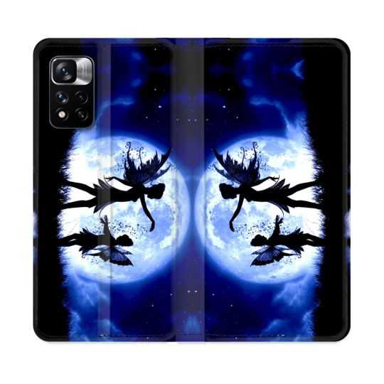 Housse cuir portefeuille Pour Xiaomi Redmi Note 11 Pro / 11 Pro 5G Fantastique Fee Lune