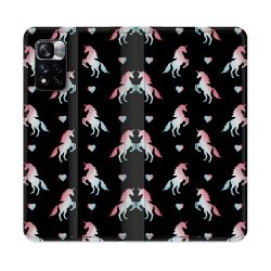 Housse cuir portefeuille Pour Xiaomi Redmi Note 11 Pro / 11 Pro 5G Fantastique Licorne Pattern