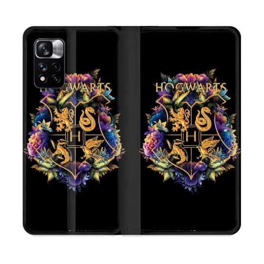 Housse cuir portefeuille Pour Xiaomi Redmi Note 11 Pro / 11 Pro 5G Harry Potter Hogwarts