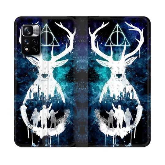 Housse cuir portefeuille Pour Xiaomi Redmi Note 11 Pro / 11 Pro 5G Harry Potter Patronome