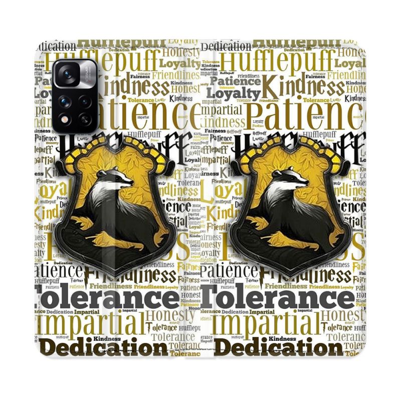 Housse cuir portefeuille Pour Xiaomi Redmi Note 11 Pro / 11 Pro 5G Harry Potter Poursouffle