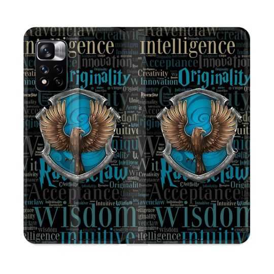 Housse cuir portefeuille Pour Xiaomi Redmi Note 11 Pro / 11 Pro 5G Harry Potter Serdaigle
