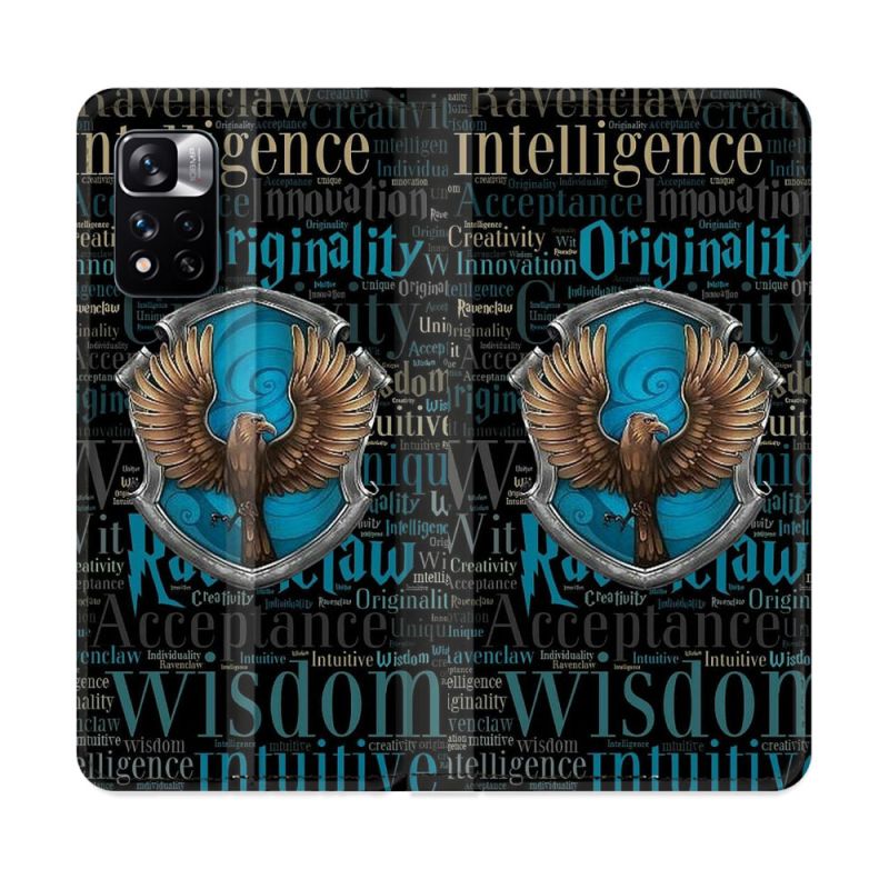 Housse cuir portefeuille Pour Xiaomi Redmi Note 11 Pro / 11 Pro 5G Harry Potter Serdaigle
