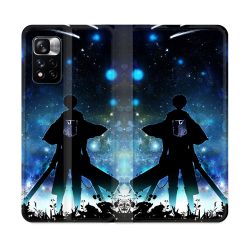 Housse cuir portefeuille Pour Xiaomi Redmi Note 11 Pro / 11 Pro 5G Manga Attaque Titans Levi