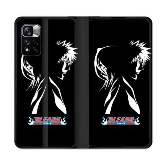 Housse cuir portefeuille Pour Xiaomi Redmi Note 11 Pro / 11 Pro 5G Manga Bleach Duo