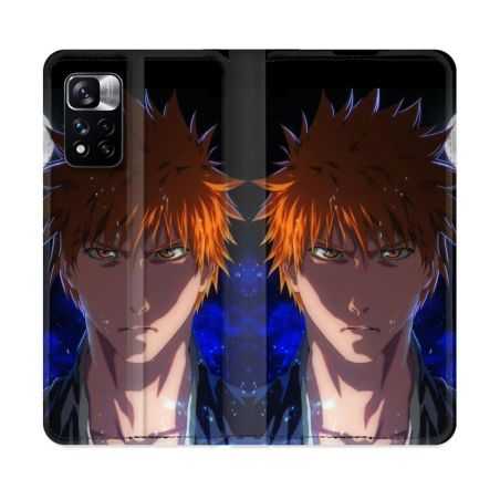 Housse cuir portefeuille Pour Xiaomi Redmi Note 11 Pro / 11 Pro 5G Manga Bleach Ichigo