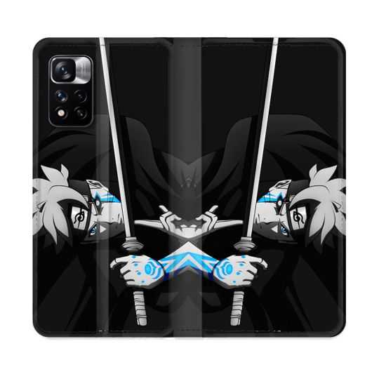 Housse cuir portefeuille Pour Xiaomi Redmi Note 11 Pro / 11 Pro 5G Manga Boruto Epée