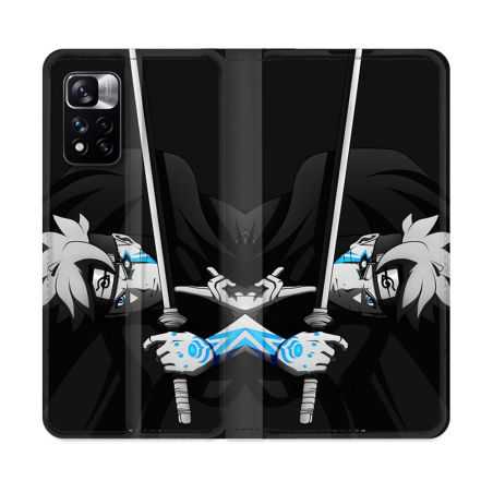 Housse cuir portefeuille Pour Xiaomi Redmi Note 11 Pro / 11 Pro 5G Manga Boruto Epée
