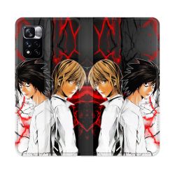 Housse cuir portefeuille Pour Xiaomi Redmi Note 11 Pro / 11 Pro 5G Manga Death Note Duo