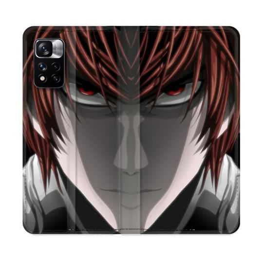 Housse cuir portefeuille Pour Xiaomi Redmi Note 11 Pro / 11 Pro 5G Manga Death Note Kira