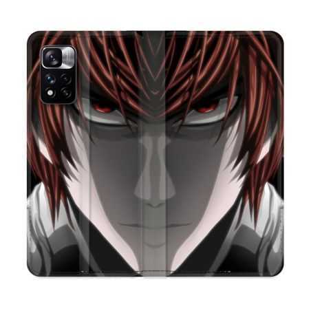 Housse cuir portefeuille Pour Xiaomi Redmi Note 11 Pro / 11 Pro 5G Manga Death Note Kira