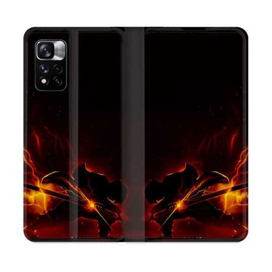 Housse cuir portefeuille Pour Xiaomi Redmi Note 11 Pro / 11 Pro 5G Manga Demon Slayer Electric