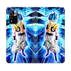 Housse cuir portefeuille Pour Xiaomi Redmi Note 11 Pro / 11 Pro 5G Manga Dragon Ball Gogeta Lumiere