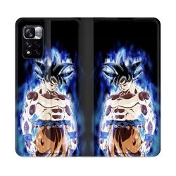 Housse cuir portefeuille Pour Xiaomi Redmi Note 11 Pro / 11 Pro 5G Manga Dragon Ball Sangoku Noir