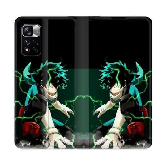 Housse cuir portefeuille Pour Xiaomi Redmi Note 11 Pro / 11 Pro 5G Manga My Hero Academia Deku