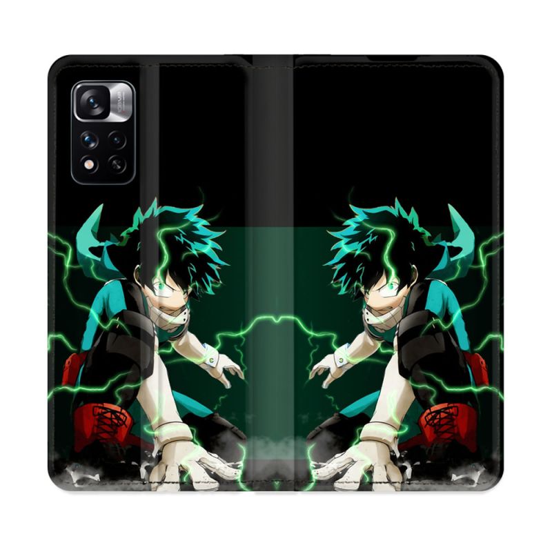 Housse cuir portefeuille Pour Xiaomi Redmi Note 11 Pro / 11 Pro 5G Manga My Hero Academia Deku