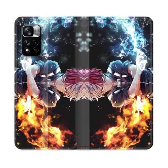 Housse cuir portefeuille Pour Xiaomi Redmi Note 11 Pro / 11 Pro 5G Manga My Hero Academia Shoto