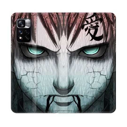 Housse cuir portefeuille Pour Xiaomi Redmi Note 11 Pro / 11 Pro 5G Manga Naruto Gaara