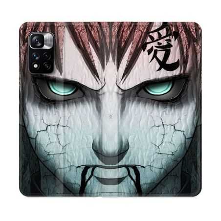 Housse cuir portefeuille Pour Xiaomi Redmi Note 11 Pro / 11 Pro 5G Manga Naruto Gaara
