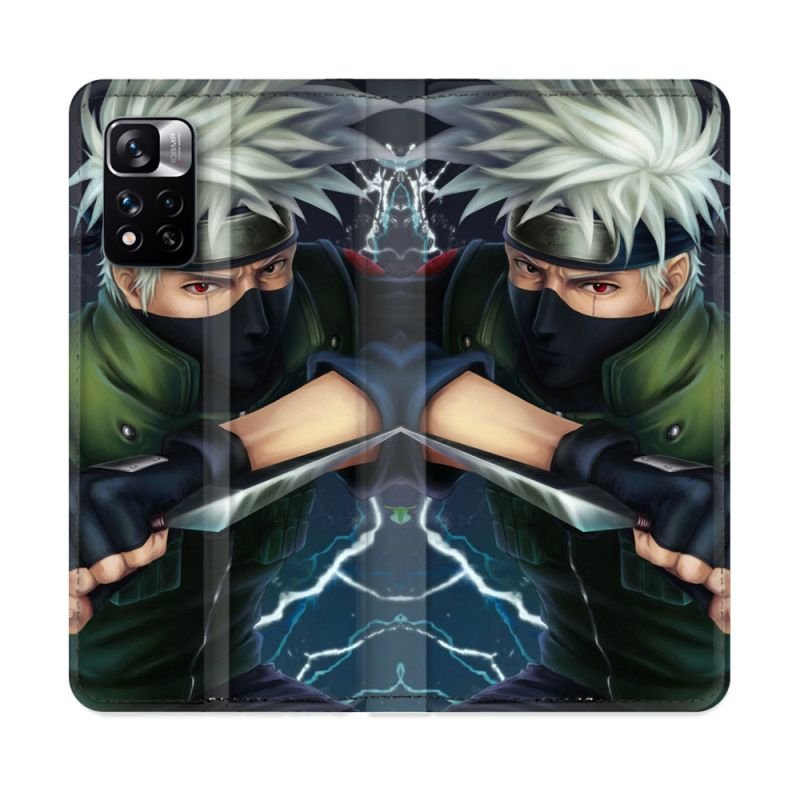 Housse cuir portefeuille Pour Xiaomi Redmi Note 11 Pro / 11 Pro 5G Manga Naruto Kakashi